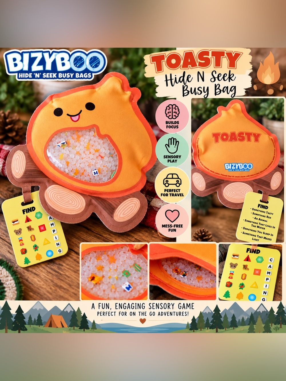 🌟 BIZYBOO Tasty Hide ’N’ Seek Busy Bag 🌟